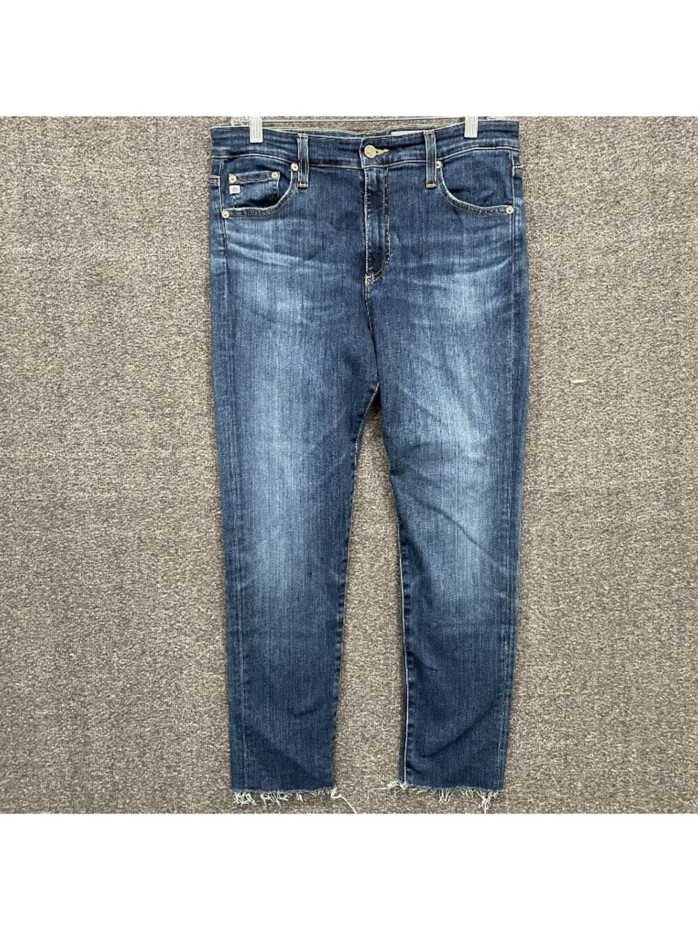 AG Adriano Goldschmied Jeans Womens 30 Farrah Skinny Ankle High Rise Raw Hem